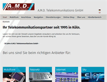 Tablet Screenshot of amd-gmbh.com